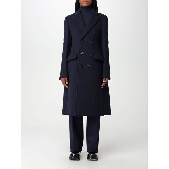 コート BOTTEGA VENETA Women Coats 751190V3EJ04121 Blue Bottega Veneta® Women's Wool Gabardine Coat in Midnight blue